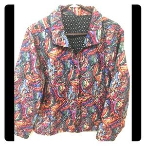 CJ Banks Multi-Colored Reversible Blazer 2X